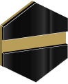 Gravoply™ Ultra black - gloss gold