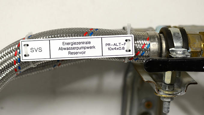 Pipe identification labels