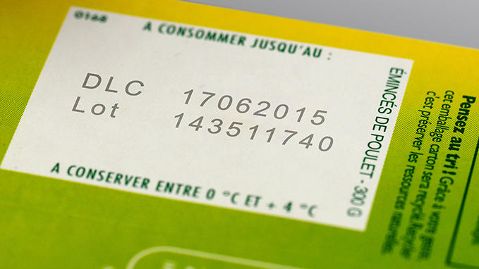 Laser marking for the identification of food labels