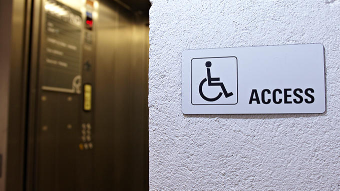 Signage for disabled safety