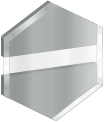 Gravoglas™ 2-Plex™ Subsurface clear - silver