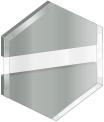 Gravoglas™ 2-Plex™ Subsurface clear - silver grey