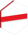 Gravoglas™ 2-Plex™ Surface white - red