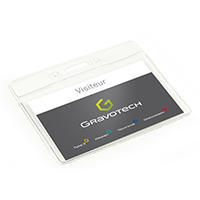 clear vinyl badge holder card holder