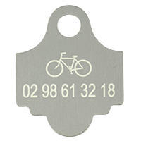 bicycle label, grey